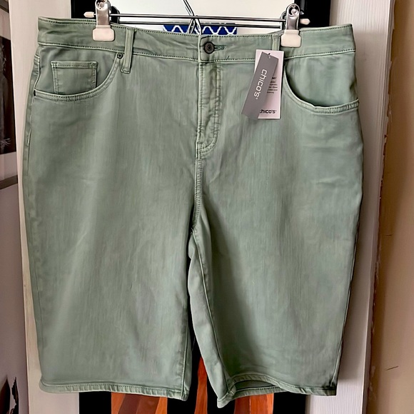 Chico's Pants - Chicos, stretch, mint green size 3 shorts